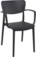 雅芳armchair-black-front-side